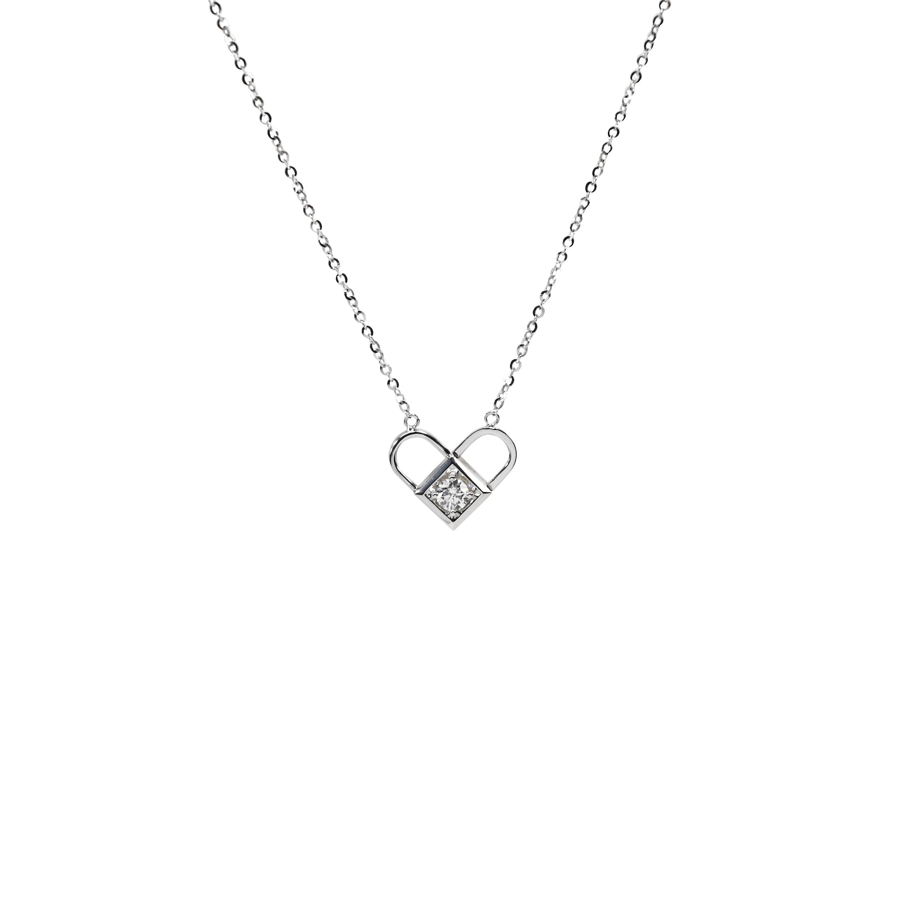 Love Lock Diamond Necklace