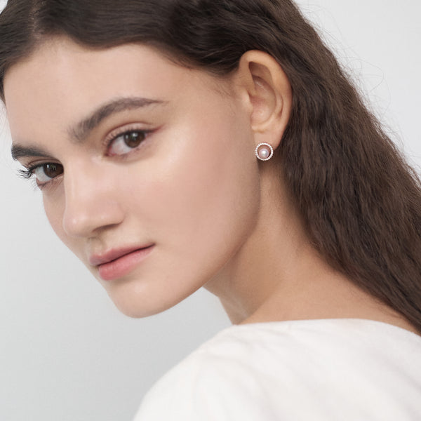 月光女神珍珠耳環 Selene Akoya Pearl Earrings