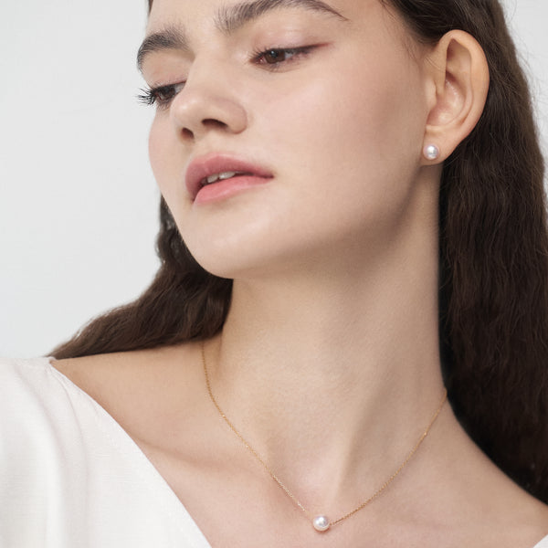 經典珍珠耳環 Classic Akoya Pearl Stud Earrings