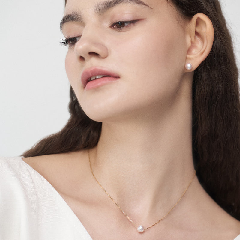 經典珍珠耳環 Classic Akoya Pearl Stud Earrings