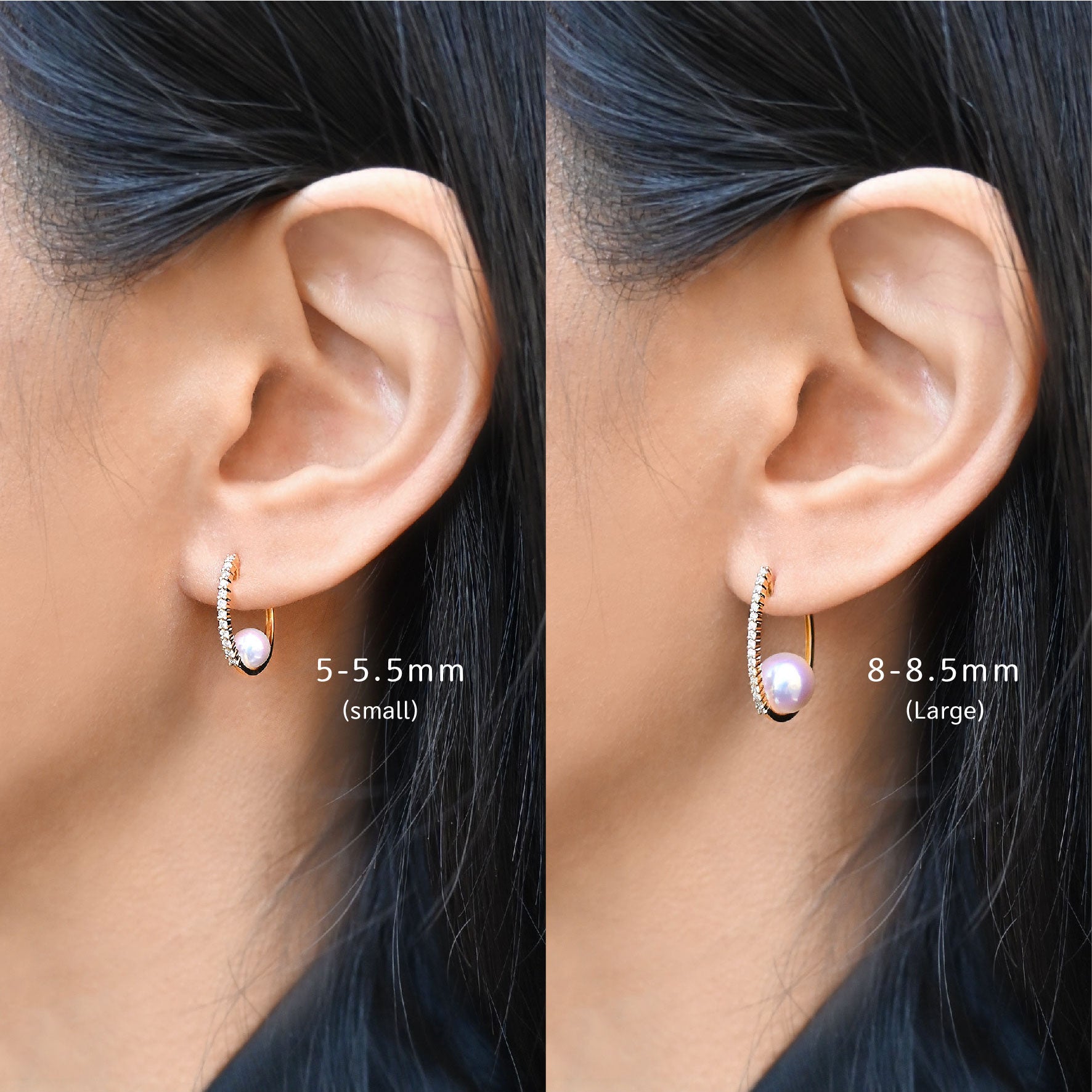 映照珍珠耳環 Aurora Akoya Pearl Earrings