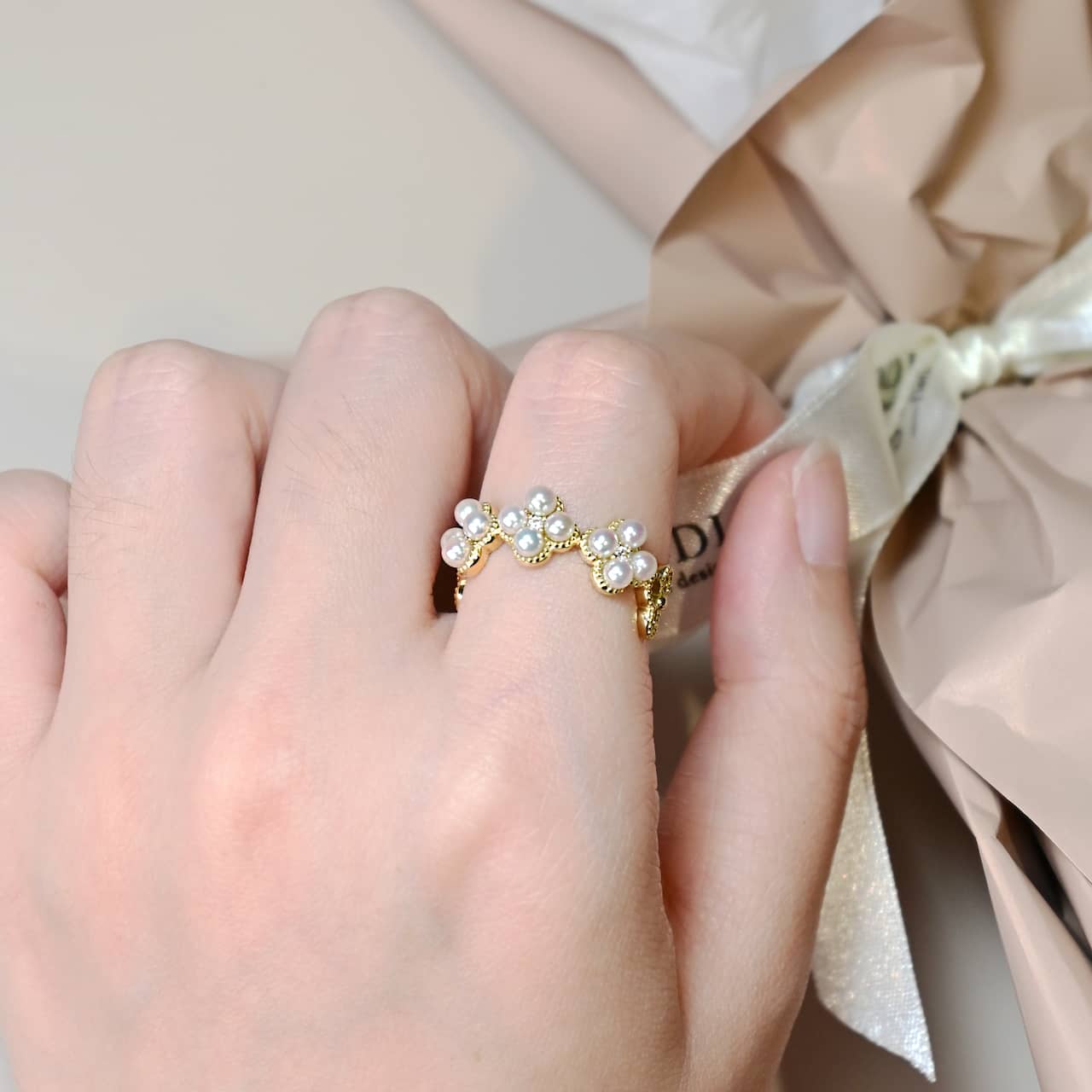 卡羅拉珍珠戒指 Corolla Pearl Ring