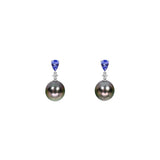 午夜黑珍珠耳環 MIDNIGHT TAHITIAN PEARL EARRINGS