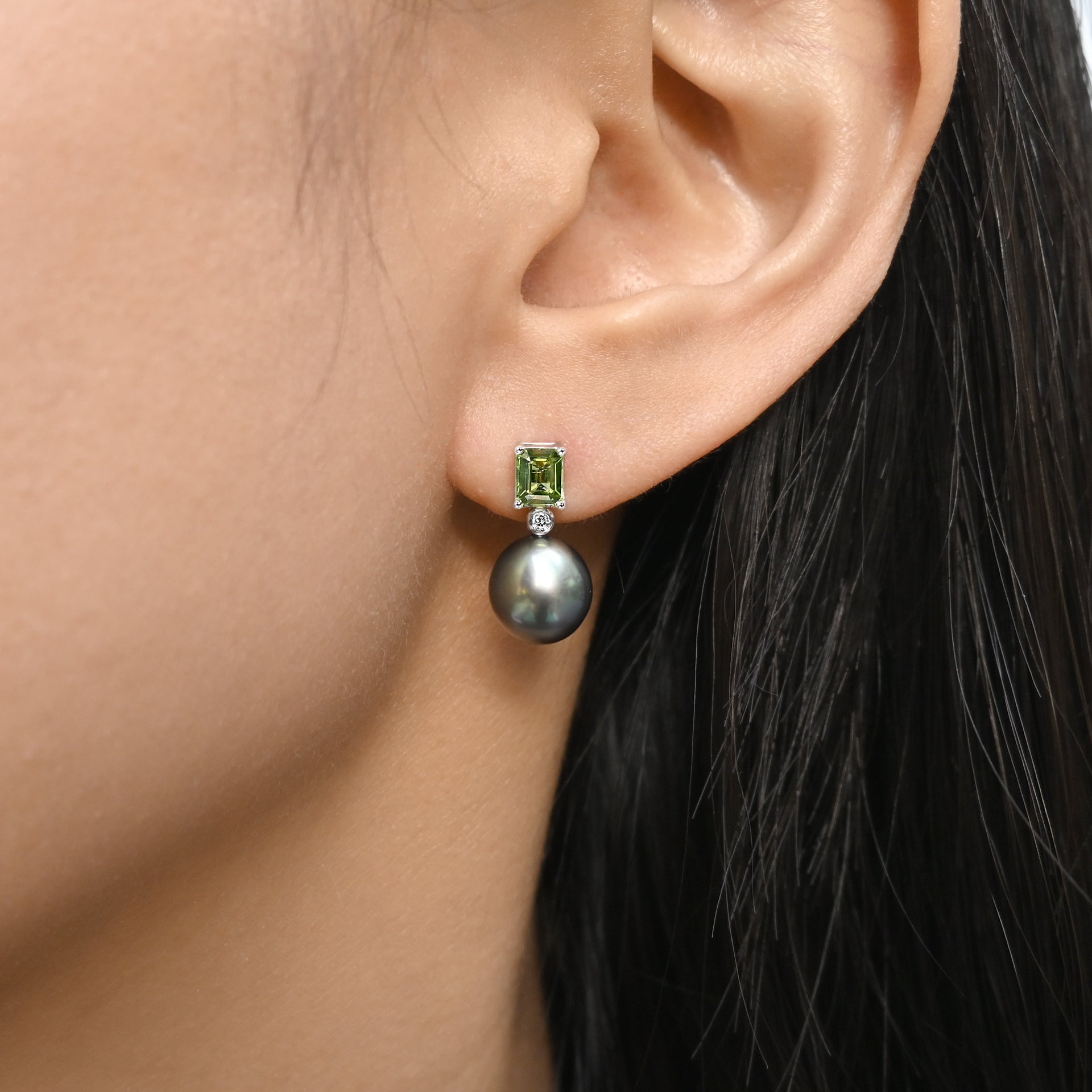 森語黑珍珠耳環 FOREST WHISPER TAHITIAN PEARL EARRINGS