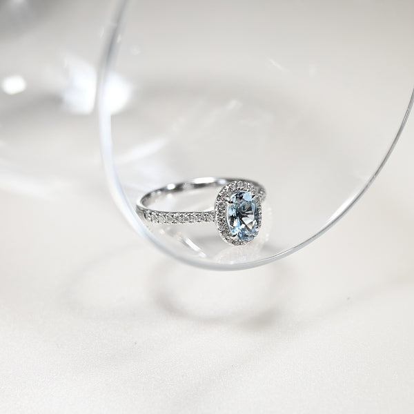 天堂之夏海藍寶戒指 Paradise Summer Aquamarine Diamond Ring