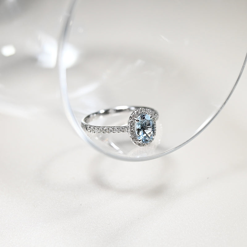 天堂之夏海藍寶戒指 Paradise Summer Aquamarine Diamond Ring