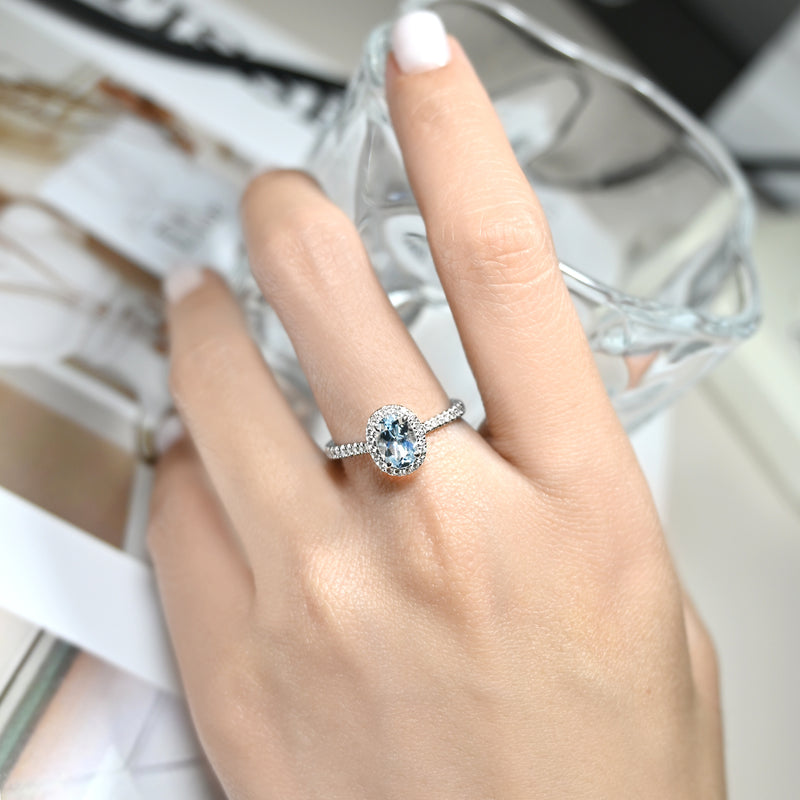 天堂之夏海藍寶戒指 Paradise Summer Aquamarine Diamond Ring