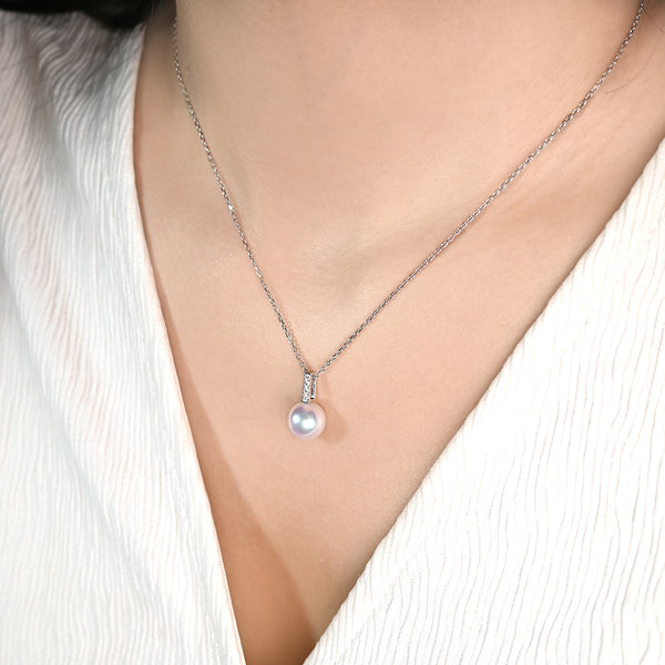 流星珍珠鑽石項鍊 Meteor Pearl Diamond Necklace