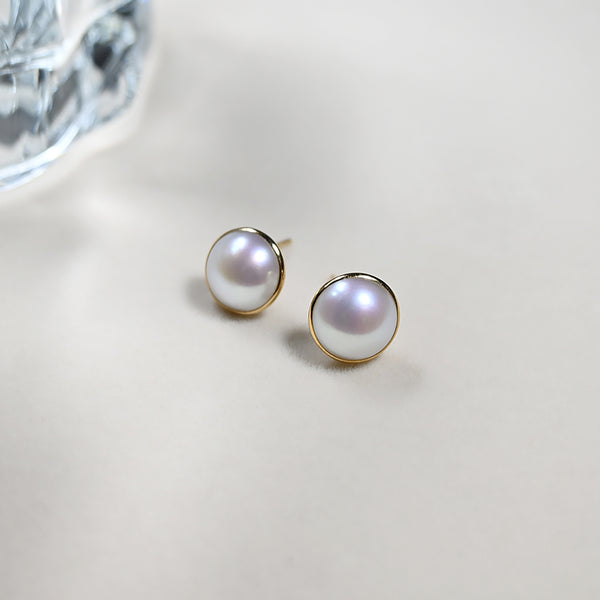 月光馬貝珠耳環 Moonlit Mabe Pearl Earrings