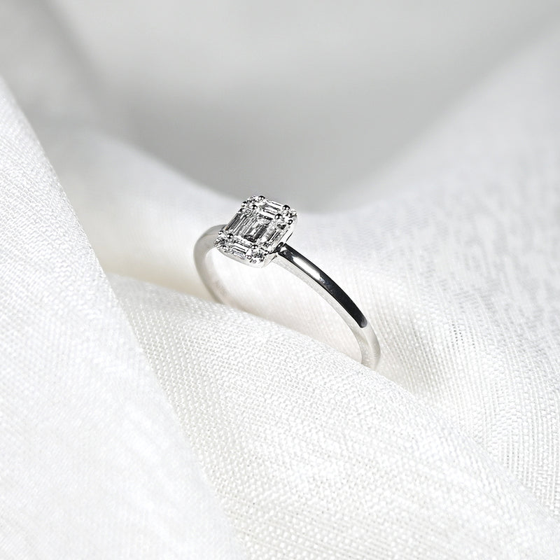 冰雪之心鑽石戒指 Frozen Heart Diamond Ring