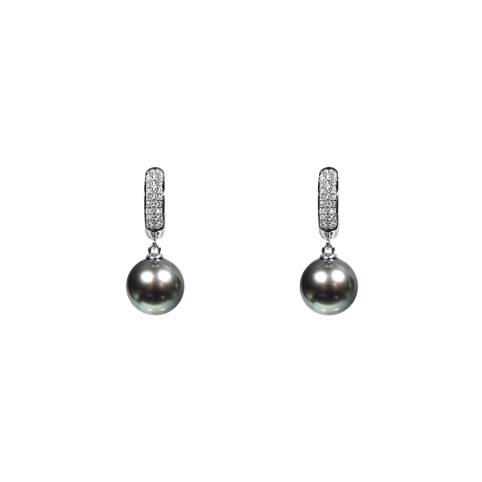 黑耀黑珍珠耳環Shine Tahitian Pearl Earrings