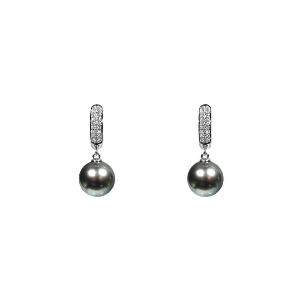 黑耀黑珍珠耳環Shine Tahitian Pearl Earrings