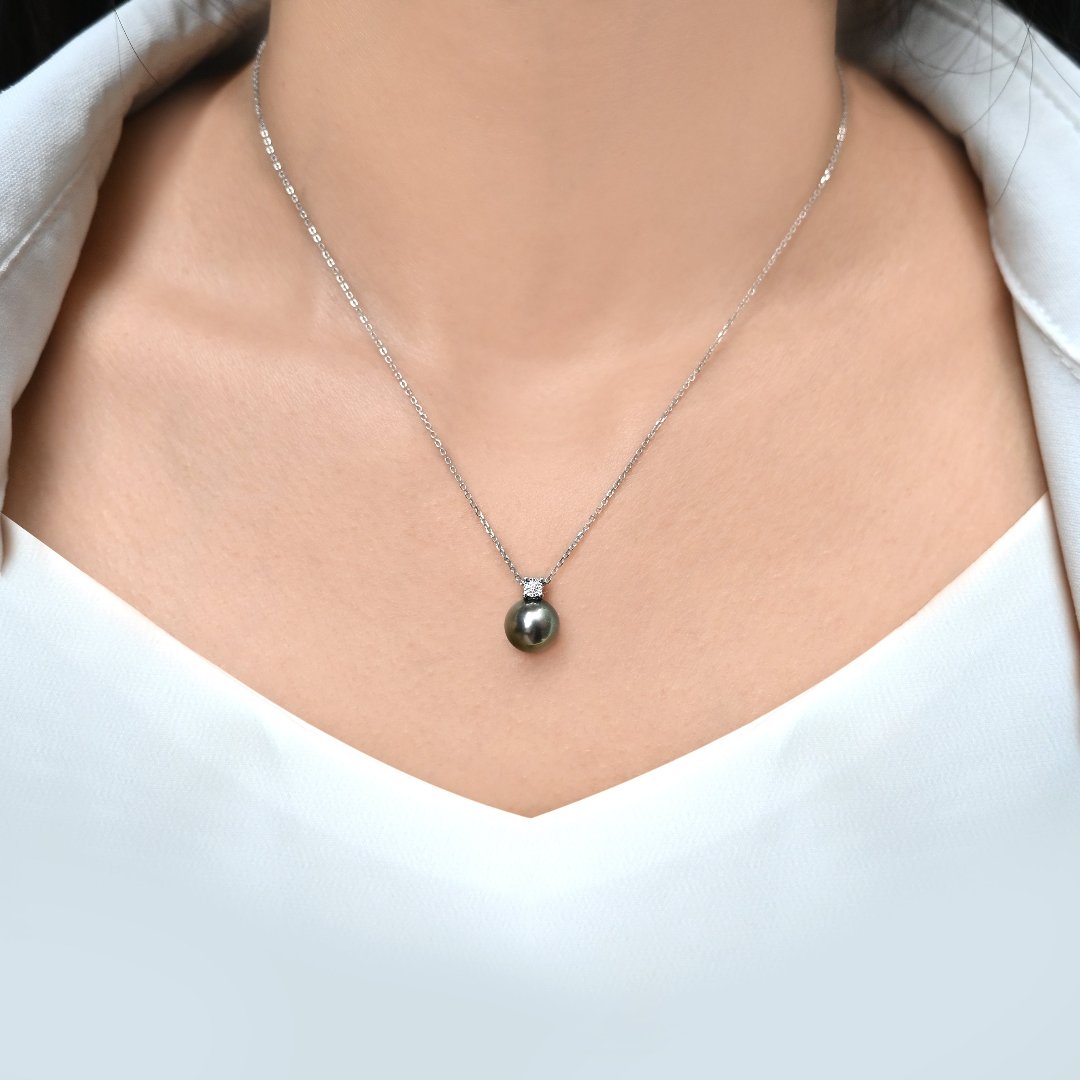 黛曜黑珍珠項鍊Ebony Tahitian Pearl Necklace