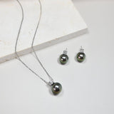 黛曜黑珍珠耳環Ebony Tahitian Pearl Earrings