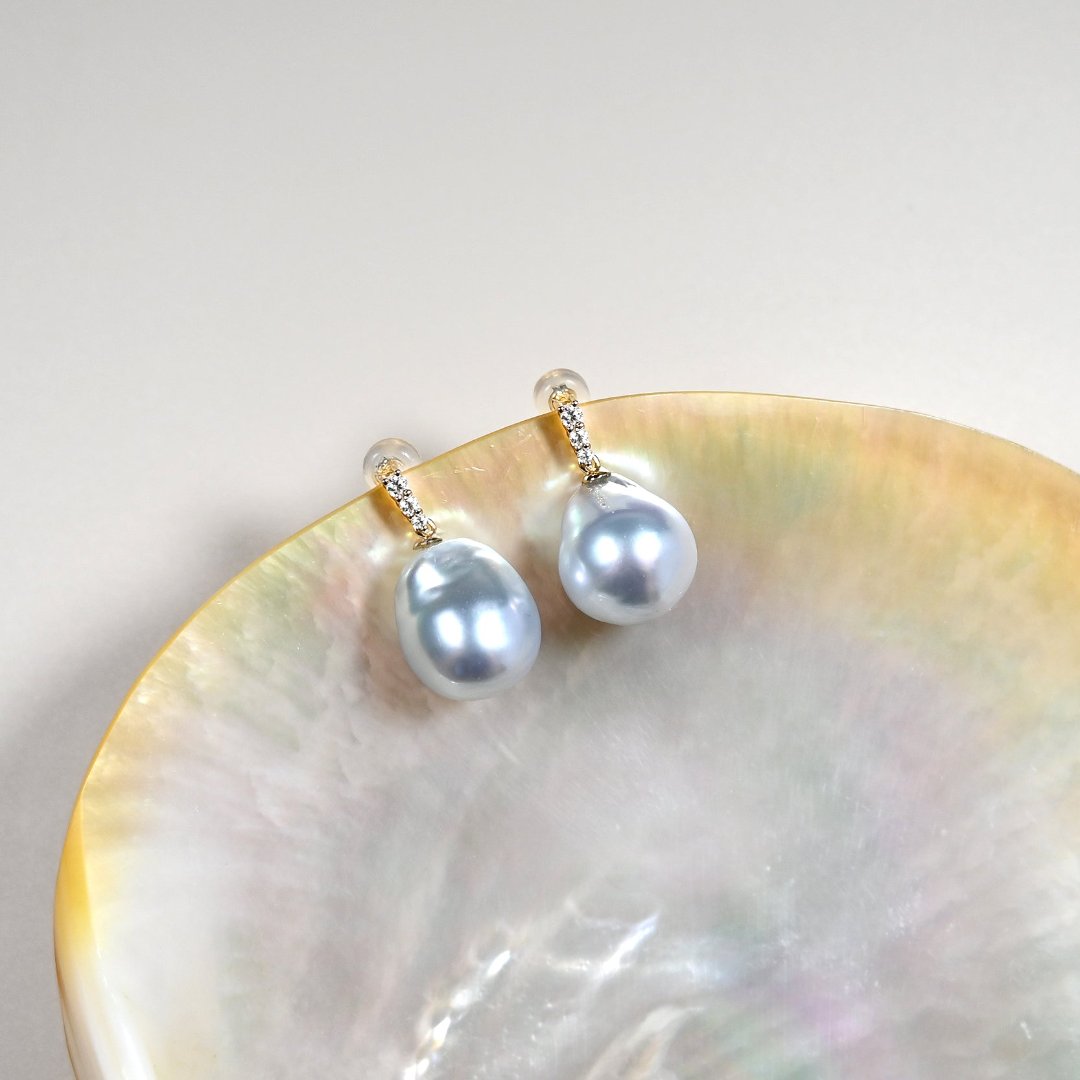 彗星巴洛克珍珠耳環 Comet Baroque Pearl Earrings