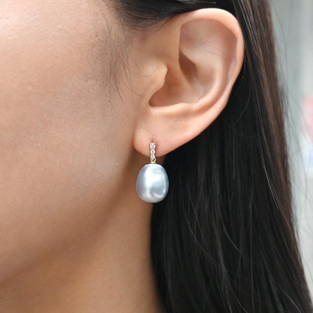 彗星巴洛克珍珠耳環 Comet Baroque Pearl Earrings