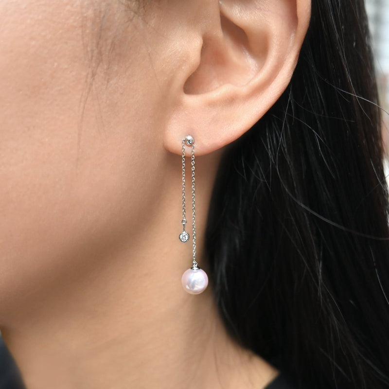 相遇珍珠鑽石耳環 Destiny Akoya Pearl Diamond Earrings