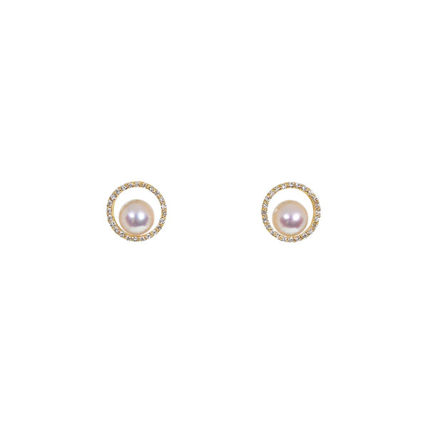 月光女神珍珠耳環 Selene Akoya Pearl Earrings