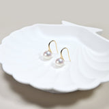 白天鵝珍珠耳環 Swan Akoya Pearl Earrings