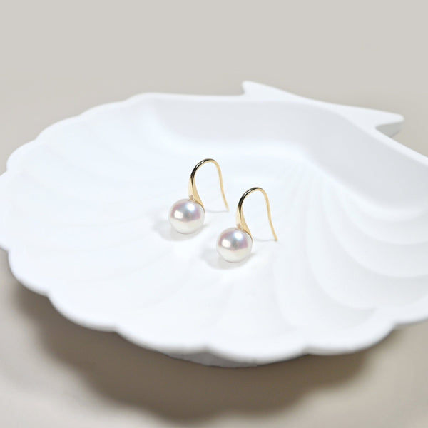 白天鵝珍珠耳環 Swan Akoya Pearl Earrings