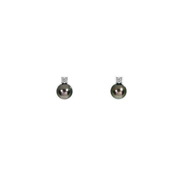 黛曜黑珍珠耳環Ebony Tahitian Pearl Earrings
