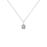 天堂之夏海藍寶鑽石項鍊 Paradise Summer Aquamarine Diamond  Necklace