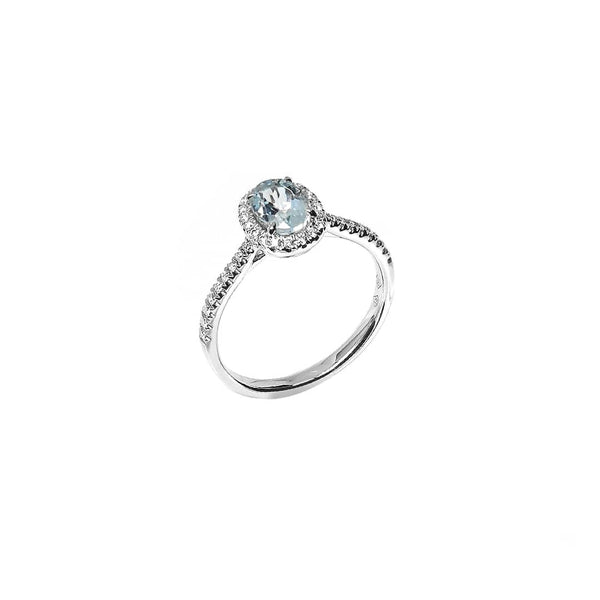 天堂之夏海藍寶戒指 Paradise Summer Aquamarine Diamond Ring