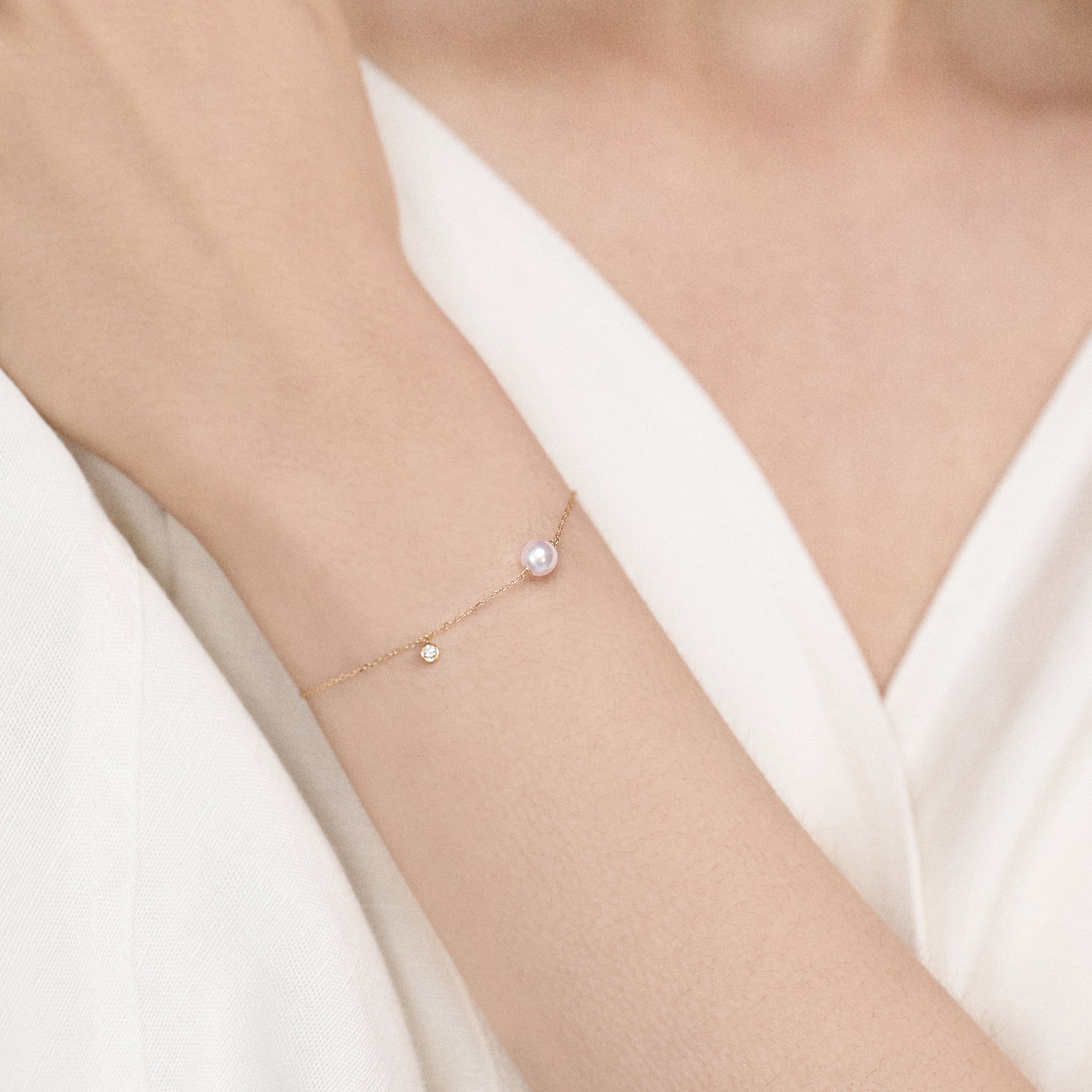 Star and Pearl Bracelet Selina Akoya Pearl Bracelet