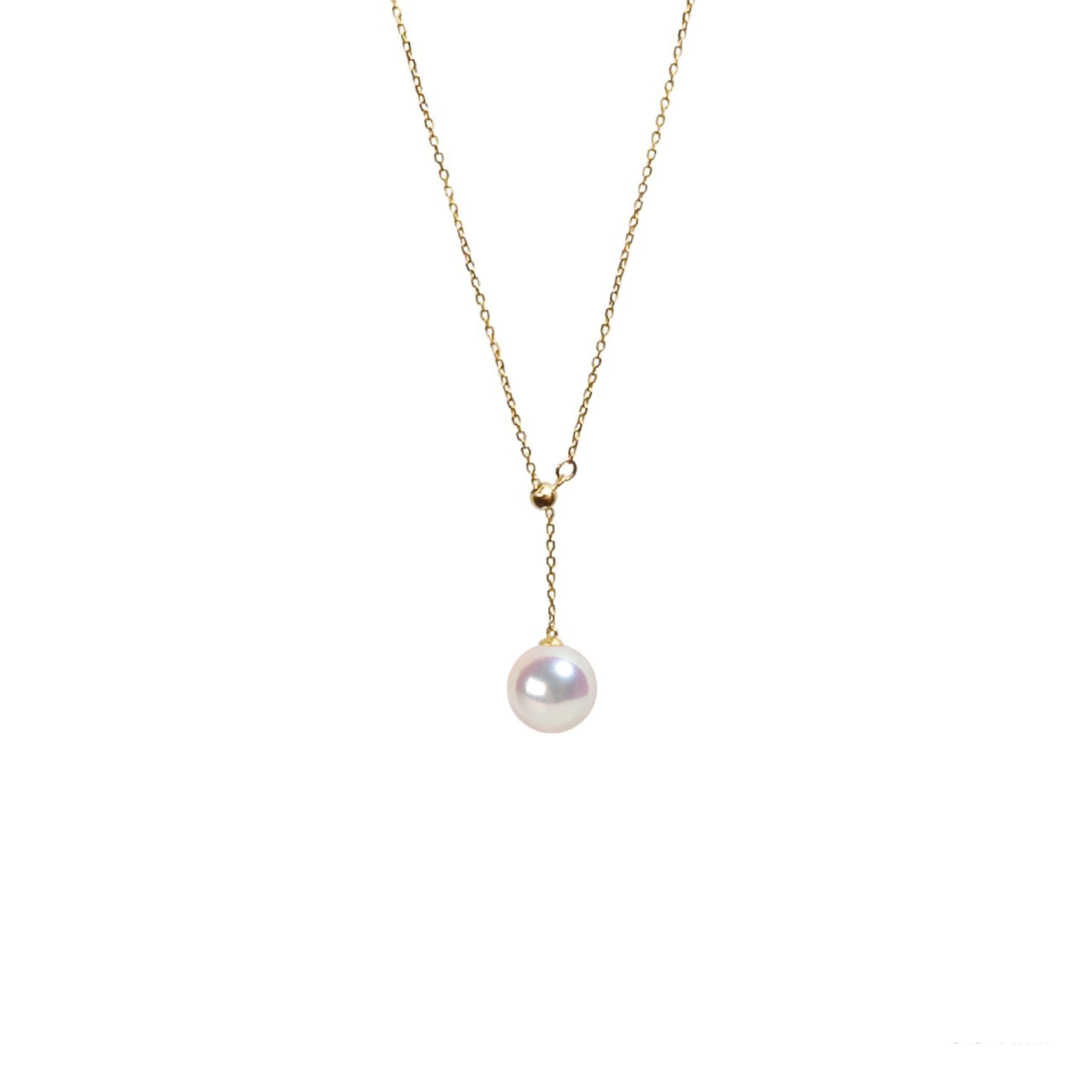 初遇珍珠Y字項鍊 Elegant Akoya Pearl Y Necklace