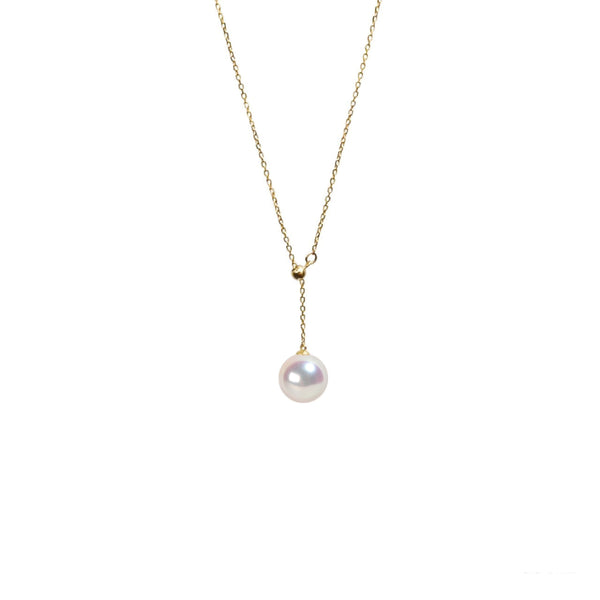 初遇珍珠Y字項鍊 Elegant Akoya Pearl Y Necklace