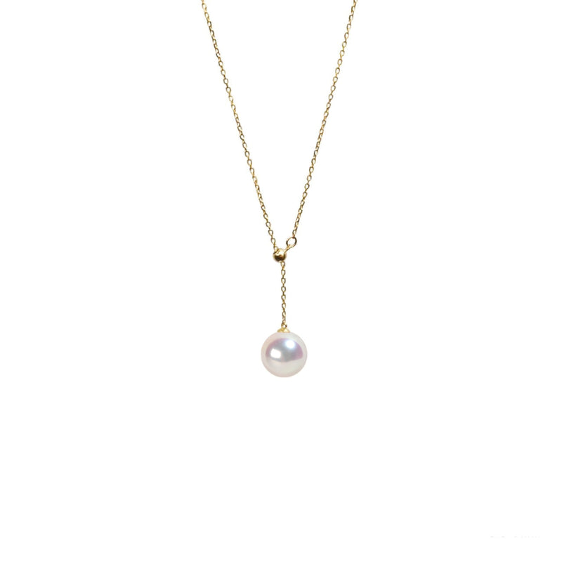 初遇珍珠Y字項鍊 Elegant Akoya Pearl Y Necklace