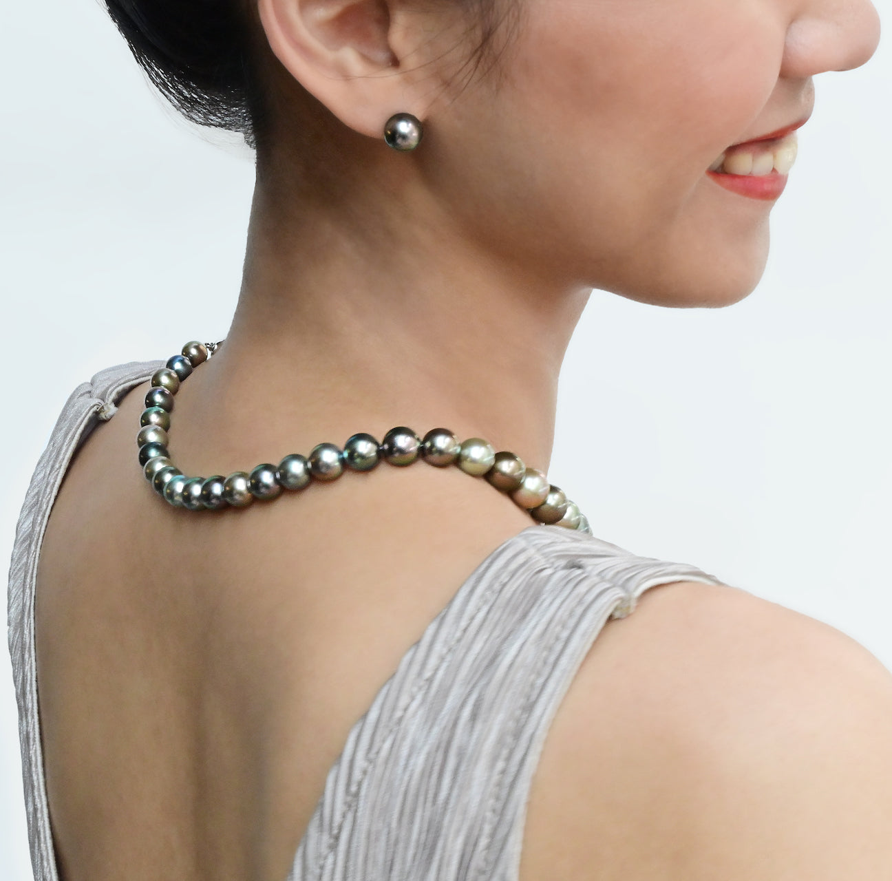 大溪地跳色珍珠項鍊Mondicolor Tahitian Pearl Necklace
