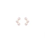 日本Akoya珍珠幾何排列搭配鑽石點綴