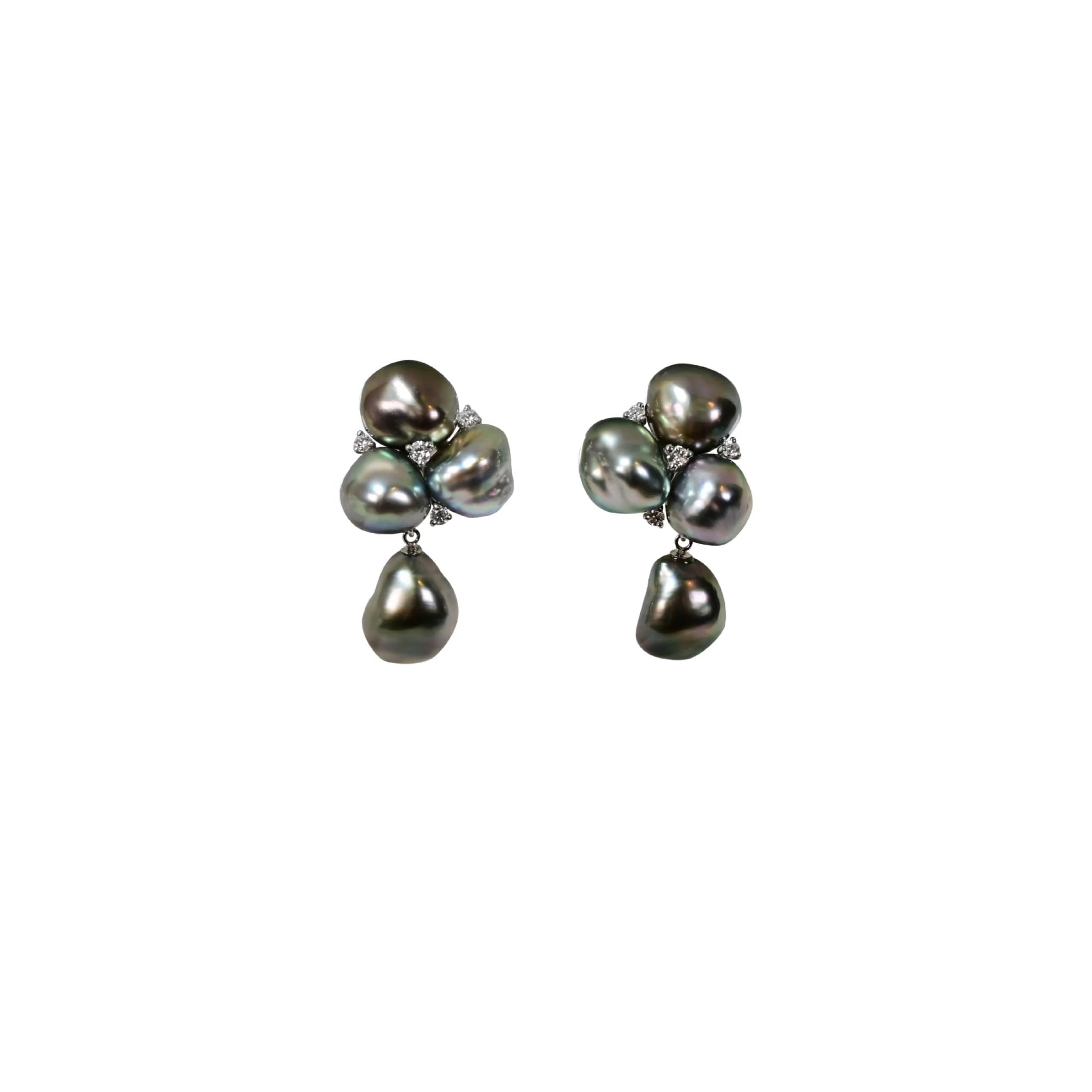 客旭珍珠耳環 Keshi Pearl earrings